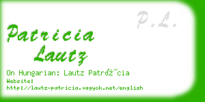 patricia lautz business card